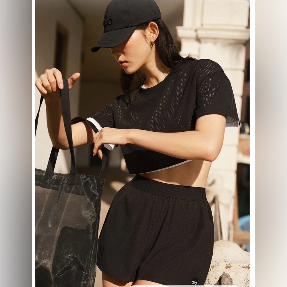NWOT - ALO Mesh Mirage Short in Black